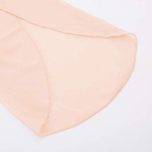 Vestido Suelto de Gasa para Mujer, Elegante Camiseta de Manga Corta con Cuello Redondo para otoño, Primavera, Rosa XL CL010888-7