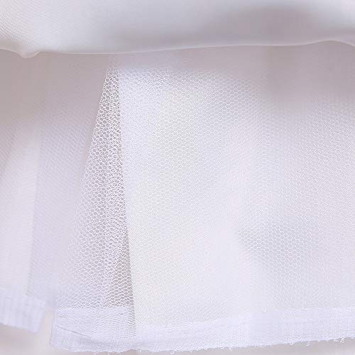 Vestidos de niñas Vestido de niñas Boda floral para niños Vestido de dama de honor Estampado de niña Belleza Belleza Princesa Vestido Sin mangas Encaje Crochet Malla Tul Vestido de tutú Cinturón de pr