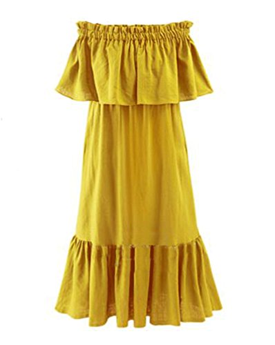 Vestidos Tallas Grandes Mujer Elegantes Vestido Verano Barco Cuello Manga Corta Sencillos Especial Volantes Midi Vestido Vestidos Party Anchos Moda Streetwear Swag Informell Vestido Estilo