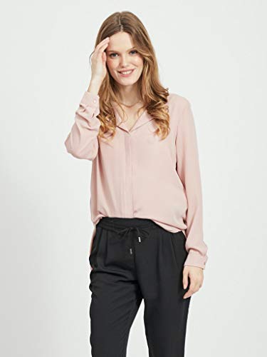 Vila Clothes VILUCY L/S Shirt-Noos Blusas, Pale Mauve, L para Mujer