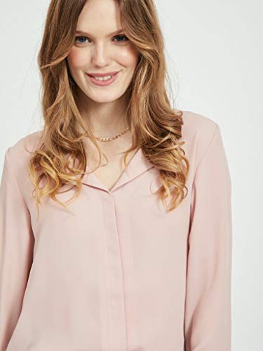 Vila Clothes VILUCY L/S Shirt-Noos Blusas, Pale Mauve, L para Mujer