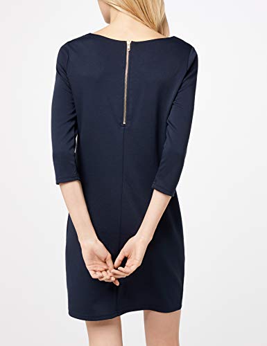 Vila Clothes VITINNY NEW DRESS, Vestido Mujer, Azul (Total Eclipse), XL (Talla fabricante: XL)