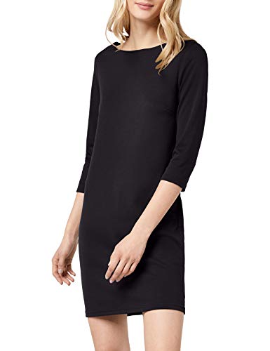 Vila Clothes VITINNY NEW DRESS, Vestido Mujer, Negro (Black), L (Talla fabricante: L)