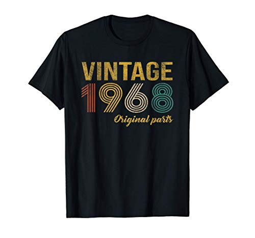 Vintage 1968 Regalo Original Hombre 53 Años Cumpleaños Mujer Camiseta