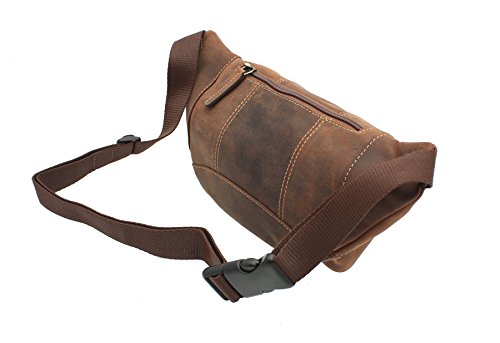 Visconti Piel Bumbag Estilo 720 Canela Petróleo