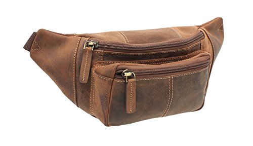Visconti Piel Bumbag Estilo 720 Canela Petróleo