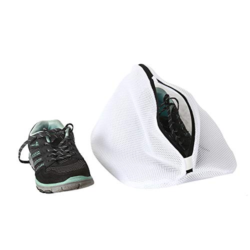 Vivifying Juego de 3 bolsas de malla para lavar zapatos, con cierre de cremallera para zapatillas, calcetines, sujetadores