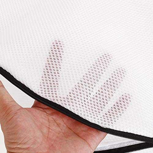 Vivifying Juego de 3 bolsas de malla para lavar zapatos, con cierre de cremallera para zapatillas, calcetines, sujetadores