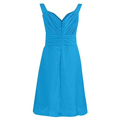 VJGOAL Vestido de Gasa para Mujer Tallas Grandes Moda de Verano Color sólido Sin Mangas Sexy Cintura Alta Boda Dama de Honor Fiesta de Noche Vestido Formal