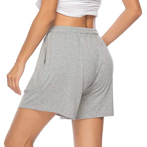 Vlazom Pantalones Cortos de Pijama Mujer Verano - Algodón, Partes de Abajo de Pijamas para Mujer