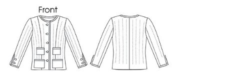VOGUE PATTERNS V8804 - Patrones de Costura para Chaquetas de Mujer (Tallas 42 a 50)
