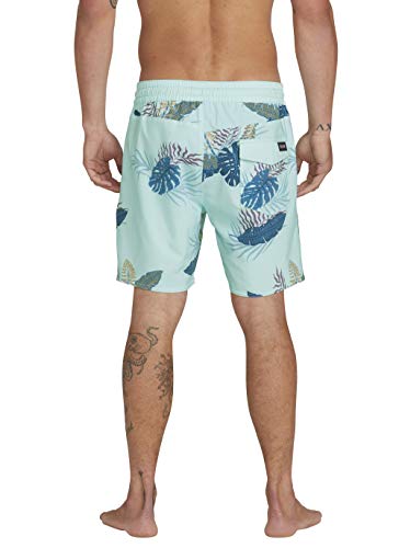Volcom Bermuda Trunk 17" Bañador, Hombre, Resin Blue, XL