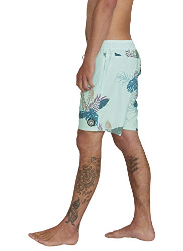 Volcom Bermuda Trunk 17" Bañador, Hombre, Resin Blue, XL