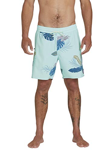 Volcom Bermuda Trunk 17" Bañador, Hombre, Resin Blue, XL