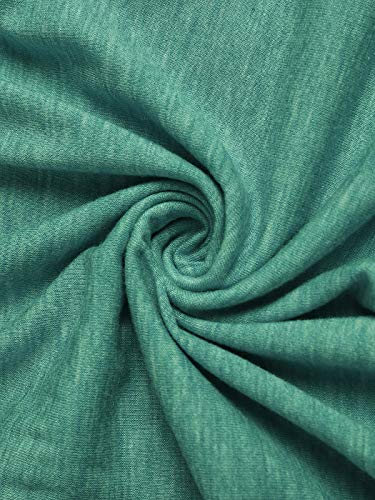 VONDA Blusas y Camisas de Mujer Manga Larga Elegante Camisa Camiseta Larga Rayas Casual Túnica Tops Jersey Largo A-Verde S