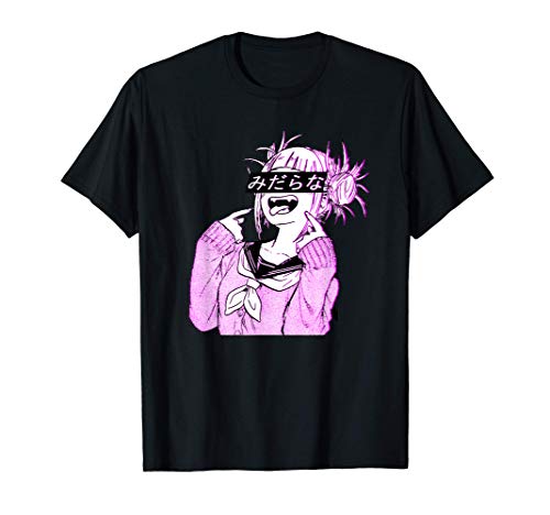 Waifu Anime Neko | Vaporwave "lascivo" | Chica Manga Glitch Camiseta