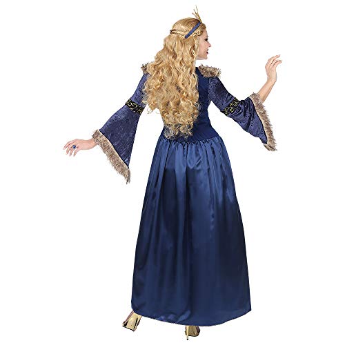 WIDMANN Srl traje de Reina Medieval de mujer Adultos, Multicolor, wdm07133