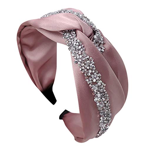 Winkey - Diadema para mujer con lazo Rosa rosa Taille unique