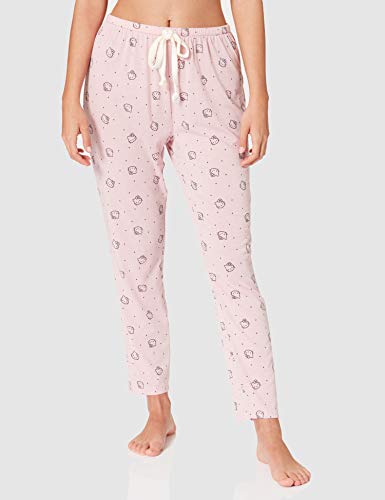Women' Secret Short Sleeves Long Pant Pyjama Pijama, Rosa, XL para Mujer