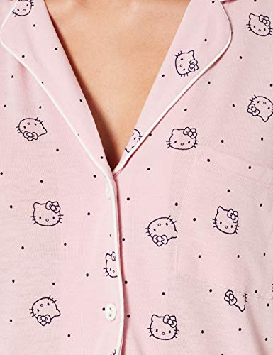 Women' Secret Short Sleeves Masculine Pyjama Pijama, Rosa, XL para Mujer