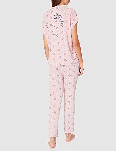 Women' Secret Short Sleeves Masculine Pyjama Pijama, Rosa, XL para Mujer