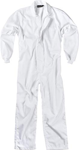 Work Team Buzo con Cierre de Velcro, Bolso de Pecho Interior y puños elásticos. Hombre Blanco 50