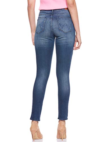 Wrangler High Rise Skinny Jeans, Azul (Vintage Blue 85R), 32W / 32L para Mujer