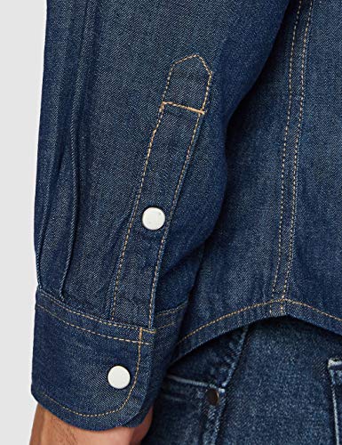 Wrangler LS Western Shirt Camisa, Darkstone, L para Hombre