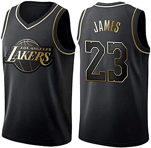 WSUN Camiseta De La NBA De Baloncesto para Hombre - Camisetas De Los Lakers NBA 23# Lebron James - Camiseta Deportiva De Baloncesto Sin Mangas Transpirable De Ocio,B,M(170~175CM/65~75KG)