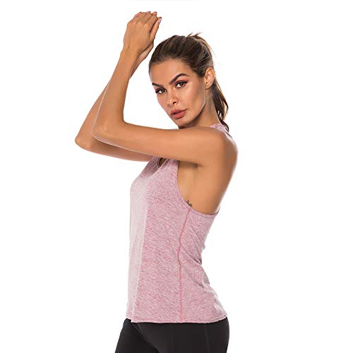 Xing Dong Sports Camiseta de Tirantes para Mujer, Deportiva de Tirantes para Mujer Mujer UA Knockout Tank, Camiseta de Tirantes (Red, S)