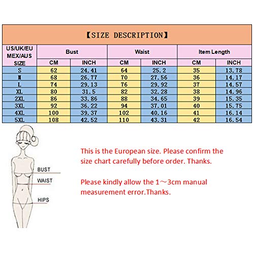 Xinvivion Trajes de Baño Talla Extra para Mujer - Dividido Señora Tankini Natación Surf Playa Traje de Baños