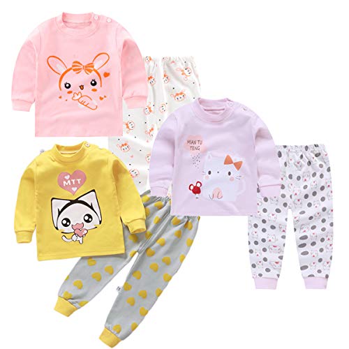 XM-Amigo Conjunto térmico de 3 Capas de Base para niños – Parte Superior e Inferior, Ropa Interior térmica para niñas/niñas, Ropa Interior Larga y Pantalones Largos, Pijamas térmicos Largos