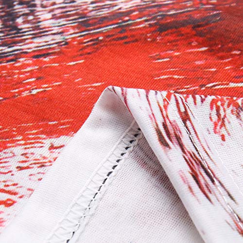 XUEBing Blusa de manga corta con cuello en V para mujer, para verano, para entrenamiento, manga corta