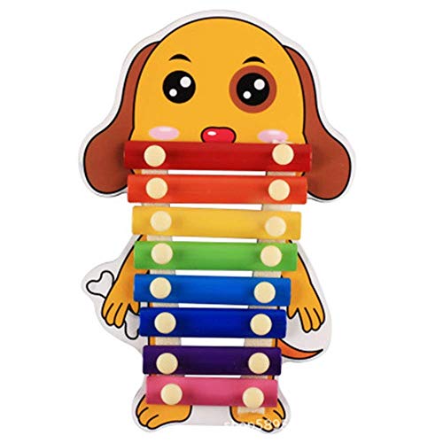 Xylophone Año Nuevo Regalo para bebés Xylófono Juguete Chino Signos del zodiaco Chino Vaca Tiger Conejo Dragón Serpiente Caballo Ovejas Mono Pollo P Cochino Juguetes Musicales (Color: Serpiente, Tamañ