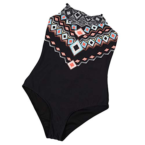 YANFANG Bañador para Mujer, Conjunto de Ropa de Playa de Traje de baño con Estampado de Bikini de Vendaje de una Pieza Sexy