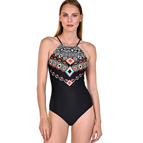YANFANG Bañador para Mujer, Conjunto de Ropa de Playa de Traje de baño con Estampado de Bikini de Vendaje de una Pieza Sexy
