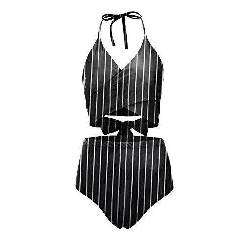 YANFANG BañAdores Mujer BrasileñO,Bikini De Traje BañO 2 Piezas con Estampado Floral Y Cintura Alta Cruzada para Mujer,Bikinis BrasileñOs,Bikinis Alta,Multicolor,S-XL