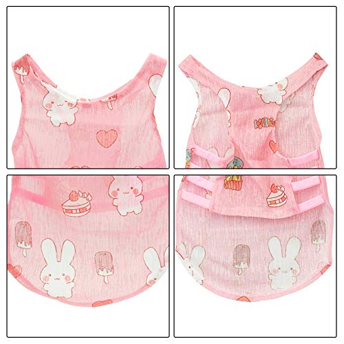 YAODHAOD Ropa para Perros, Lindas Camisas para Perros, Camisas para Cachorros de Verano, Camisas para Perros con Protector Solar, Ropa para Perros de Vacaciones Hawaianas (4 Piezas,XL)