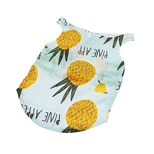 YAODHAOD Ropa para Perros, Lindas Camisas para Perros, Camisas para Cachorros de Verano, Camisas para Perros con Protector Solar, Ropa para Perros de Vacaciones Hawaianas (4 Piezas,XL)