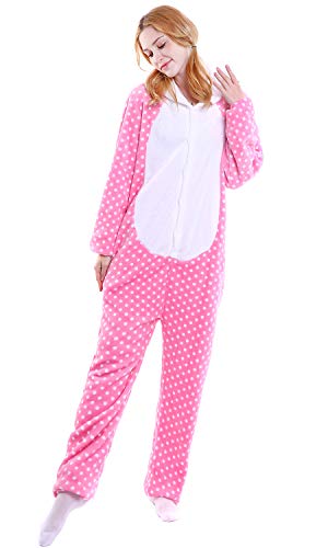 YAOMEI Adulto Unisexo Onesies Kigurumi Pijamas, Mujer Hombres Traje Disfraz Animal Pyjamas, Ropa de Dormir Halloween Cosplay Navidad Animales de Vestuario (S, Bote)
