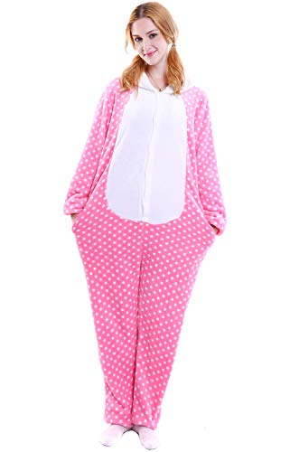 YAOMEI Adulto Unisexo Onesies Kigurumi Pijamas, Mujer Hombres Traje Disfraz Animal Pyjamas, Ropa de Dormir Halloween Cosplay Navidad Animales de Vestuario (S, Bote)