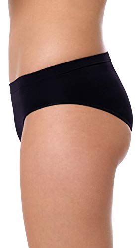 Yenita 3 Pack Braguitas Bikini para mujer, Costuras Microfibra