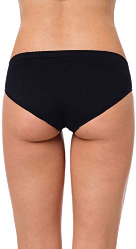 Yenita 3 Pack Braguitas Bikini para mujer, Costuras Microfibra