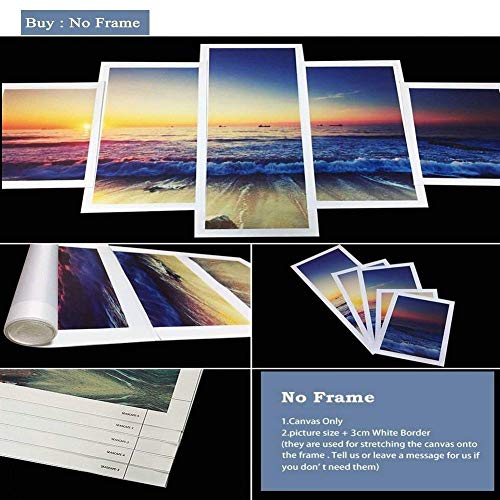 YFTNIPL 5 Piezas Cuadros Lienzo Gimnasio De Jiu-Jitsu Brasileño Gracie Moderno Impresiones En HD Fotos Decoración para El Hogar 5 Piezas Artística Cuadros Sin Marco