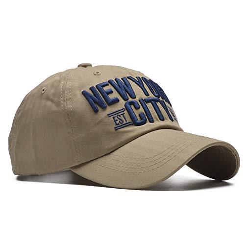 YIERJIU Gorra Gorras Beisbol [Northwood] 100% algodón Nueva York Gorra de béisbol Snapback Sombrero Hombres Mujeres Gorra Ajustada con Letras Casquette Homme Hip Hop Soft NY Cap，KAG