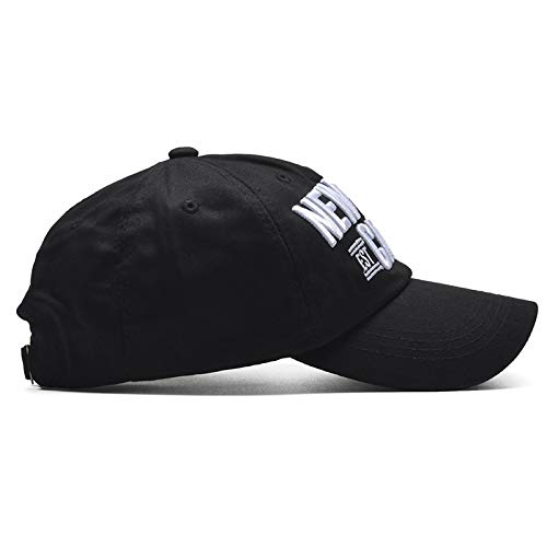 YIERJIU Gorra Gorras Beisbol [Northwood] 100% algodón Nueva York Gorra de béisbol Snapback Sombrero Hombres Mujeres Gorra Ajustada con Letras Casquette Homme Hip Hop Soft NY Cap，B