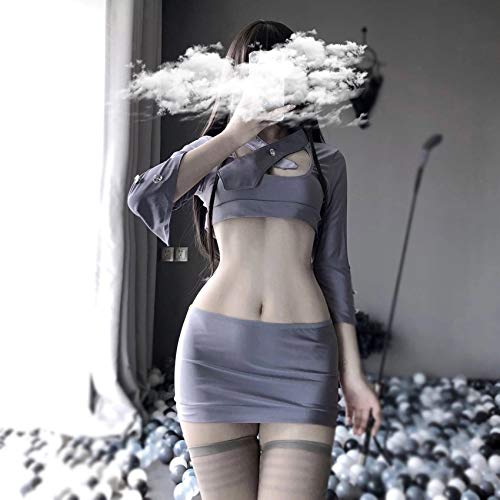 YINSHENG Señoras de Encaje Push-ups Conjunto de lencería Sexy de Mujer Sexy mucama Camarera Sirviente lencería Uniforme rincón de Halloween Cosplay Disfraces Pijamas Sexy