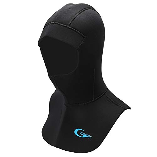YJDTYM Capucha de Buceo Capucha de Buceo de Neopreno de 5 mm con Hombro Mantener abrigados Gorras Equipo de Snorkel Traje de Neopreno Capucha Surf