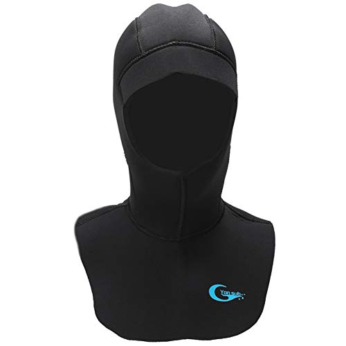 YJDTYM Capucha de Buceo Capucha de Buceo de Neopreno de 5 mm con Hombro Mantener abrigados Gorras Equipo de Snorkel Traje de Neopreno Capucha Surf