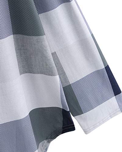 YOINS Blusa Mujer Manga Larga Camiseta Cuello V Camisa Elegante Túnica Casual SueltoTops Otoño Invierno Gris XXL